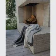 Weave Bayswater NZ Wool Throw Blanket - Charcoal gallery detail image