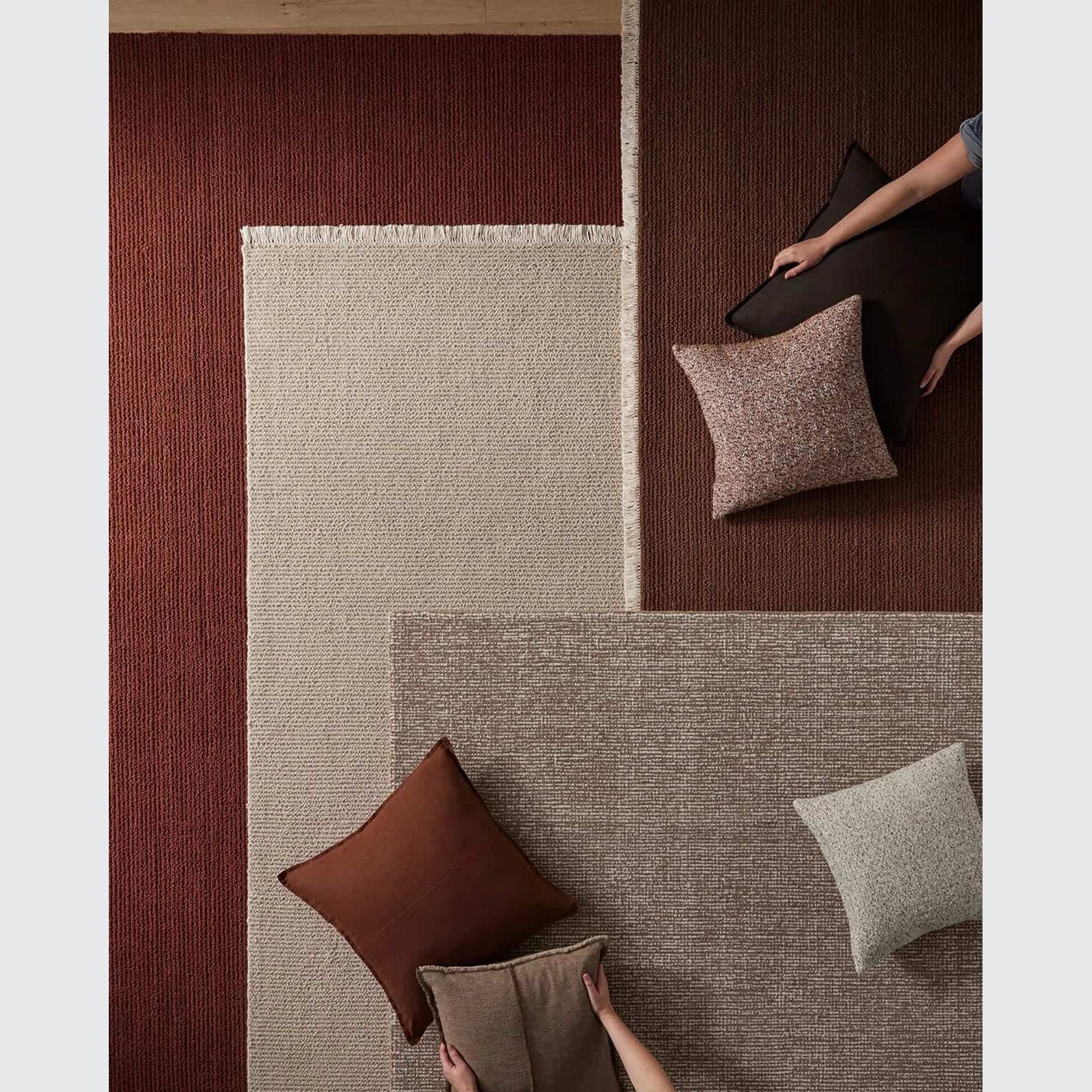 Weave Kaia 100% NZ Wool Floor Rug - Mocha gallery detail image