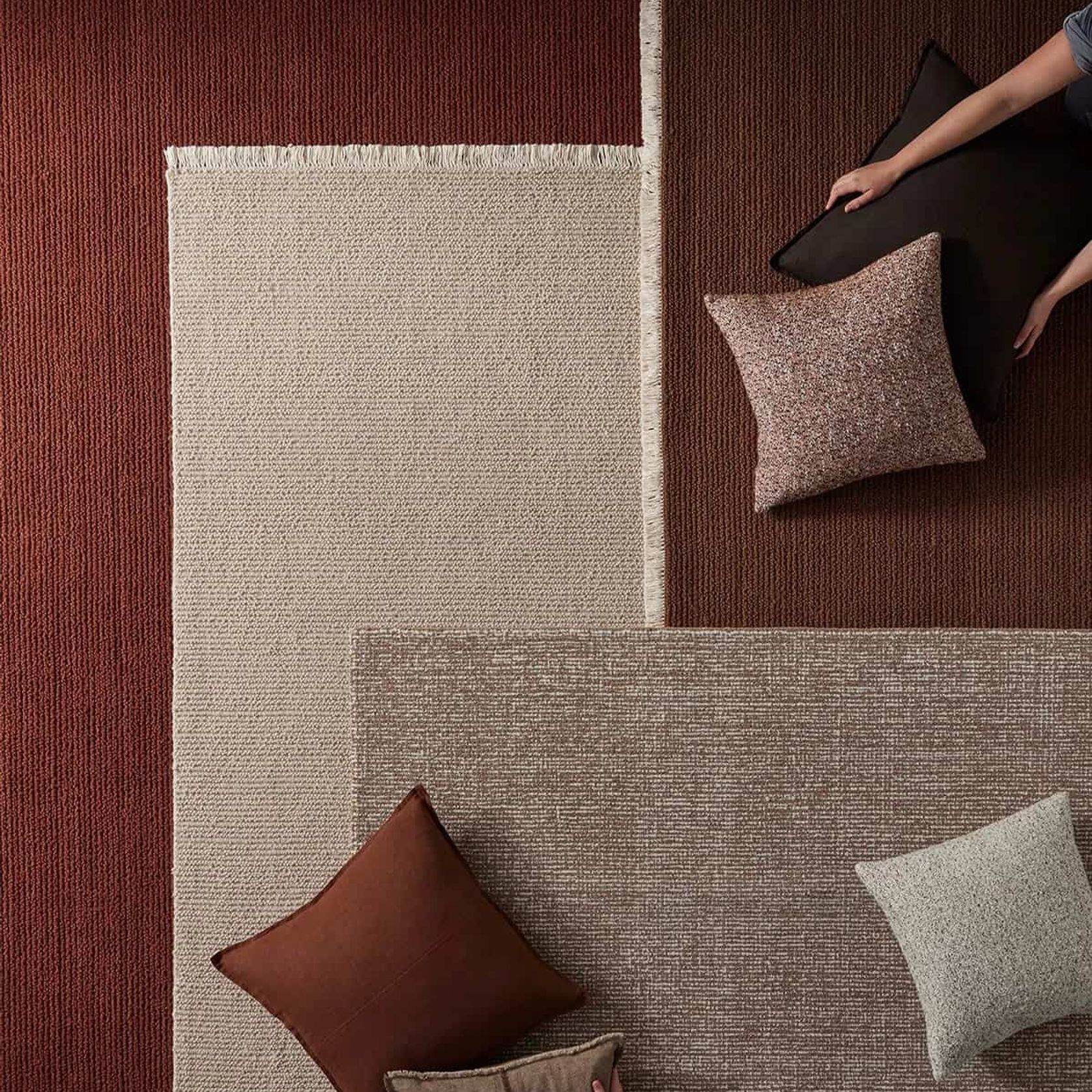 Weave Kaia 100% NZ Wool Floor Rug - Mocha gallery detail image