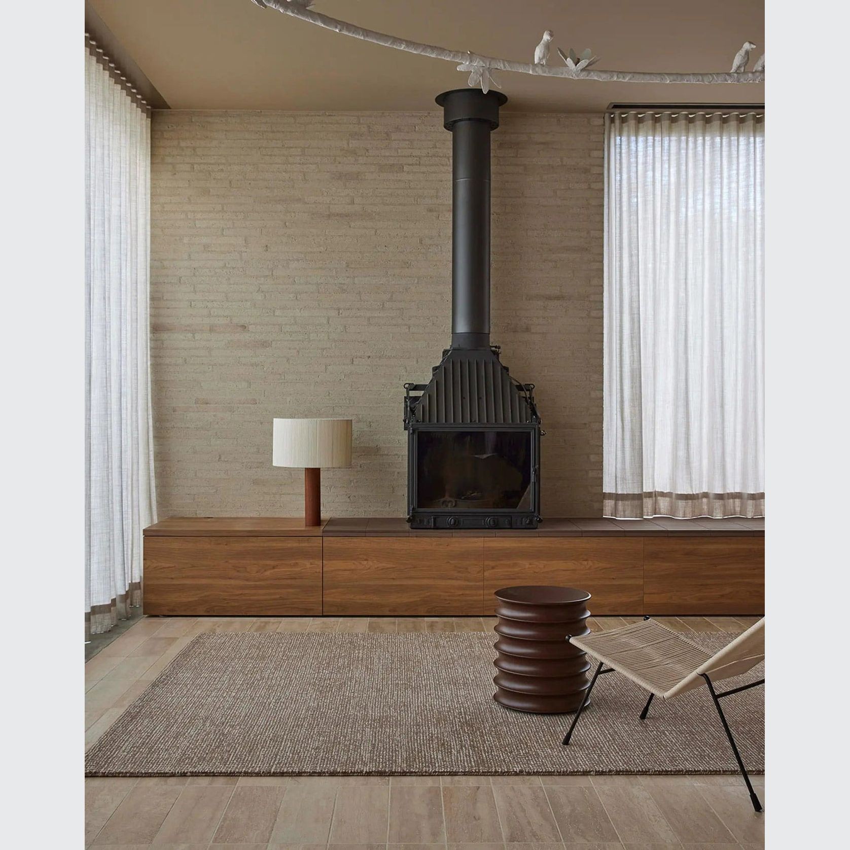 Weave Kaia 100% NZ Wool Floor Rug - Mocha gallery detail image