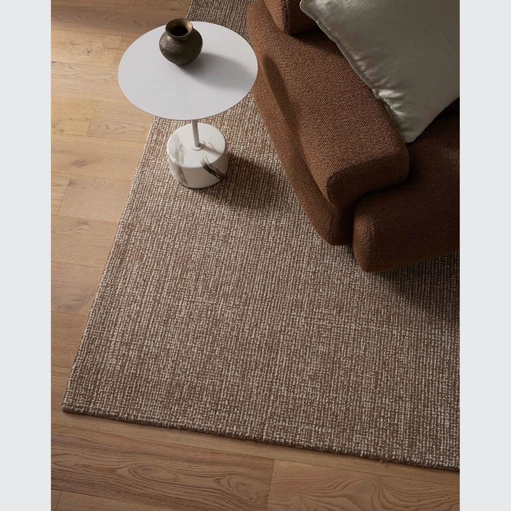 Weave Kaia 100% NZ Wool Floor Rug - Mocha gallery detail image