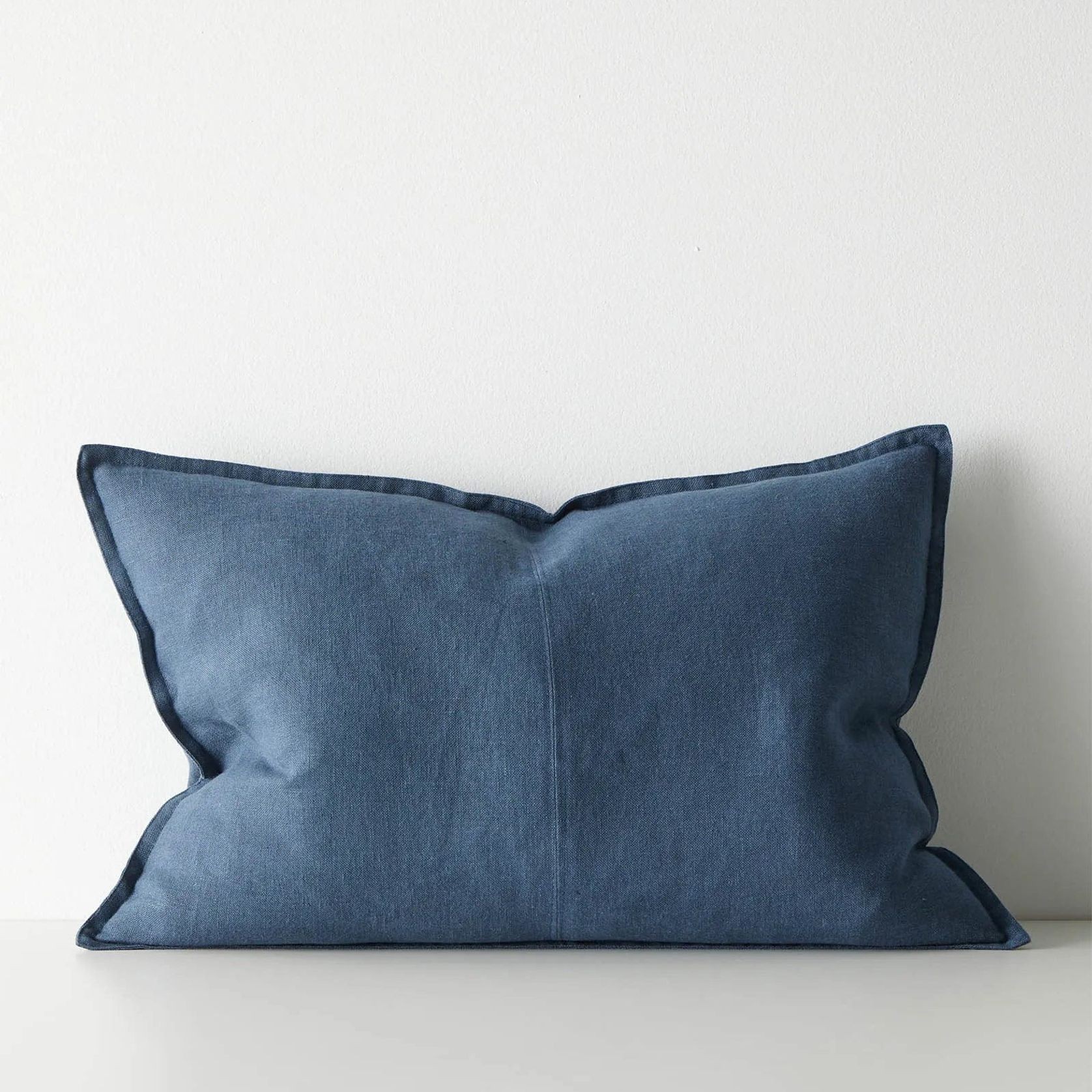 Weave European Linen Como Cushion - Atlantic | Three Sizes gallery detail image