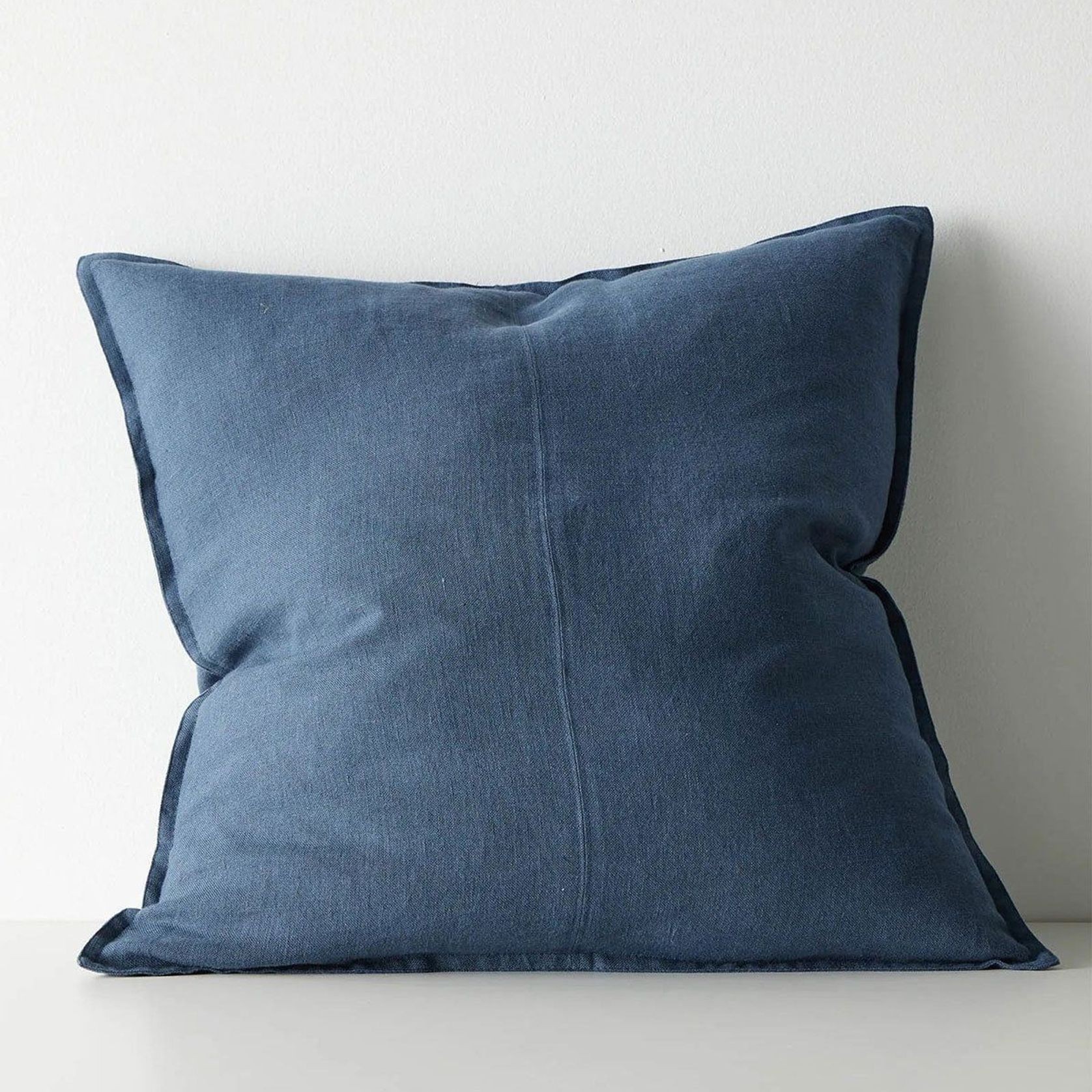 Weave European Linen Como Cushion - Atlantic | Three Sizes gallery detail image