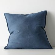 Weave European Linen Como Cushion - Atlantic | Three Sizes gallery detail image