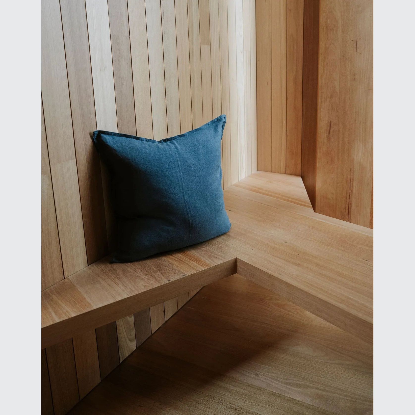 Weave European Linen Como Cushion - Atlantic | Three Sizes gallery detail image