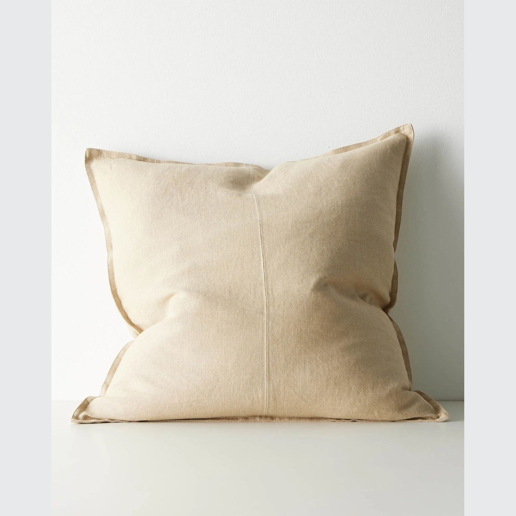 Weave European Linen  Como Cushion - Sandstone | Three Sizes gallery detail image