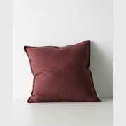 Weave European Linen Como Cushion - Garnet  | Three Sizes gallery detail image