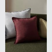 Weave European Linen Como Cushion - Garnet  | Three Sizes gallery detail image