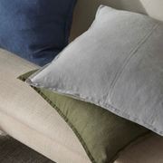 Weave European Linen Como Cushion - Haze | Three Sizes gallery detail image