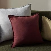 Weave European Linen Como Cushion - Haze | Three Sizes gallery detail image