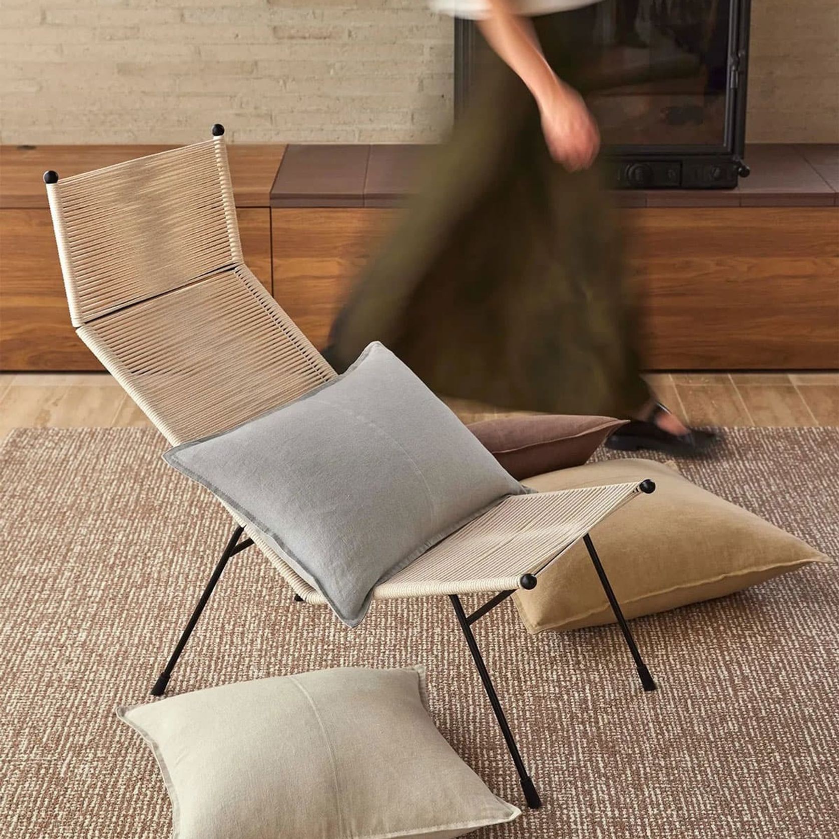 Weave European Linen Como Cushion - Haze | Three Sizes gallery detail image