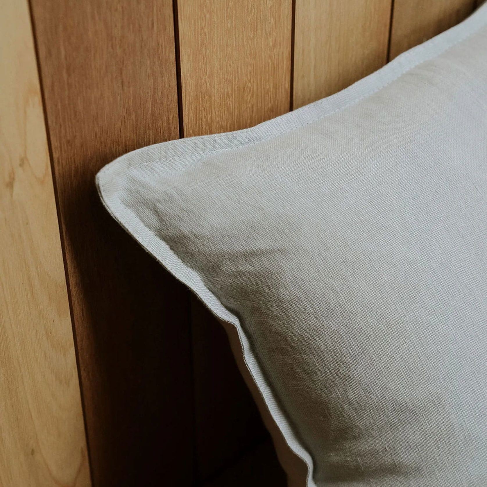 Weave European Linen Como Cushion - Haze | Three Sizes gallery detail image
