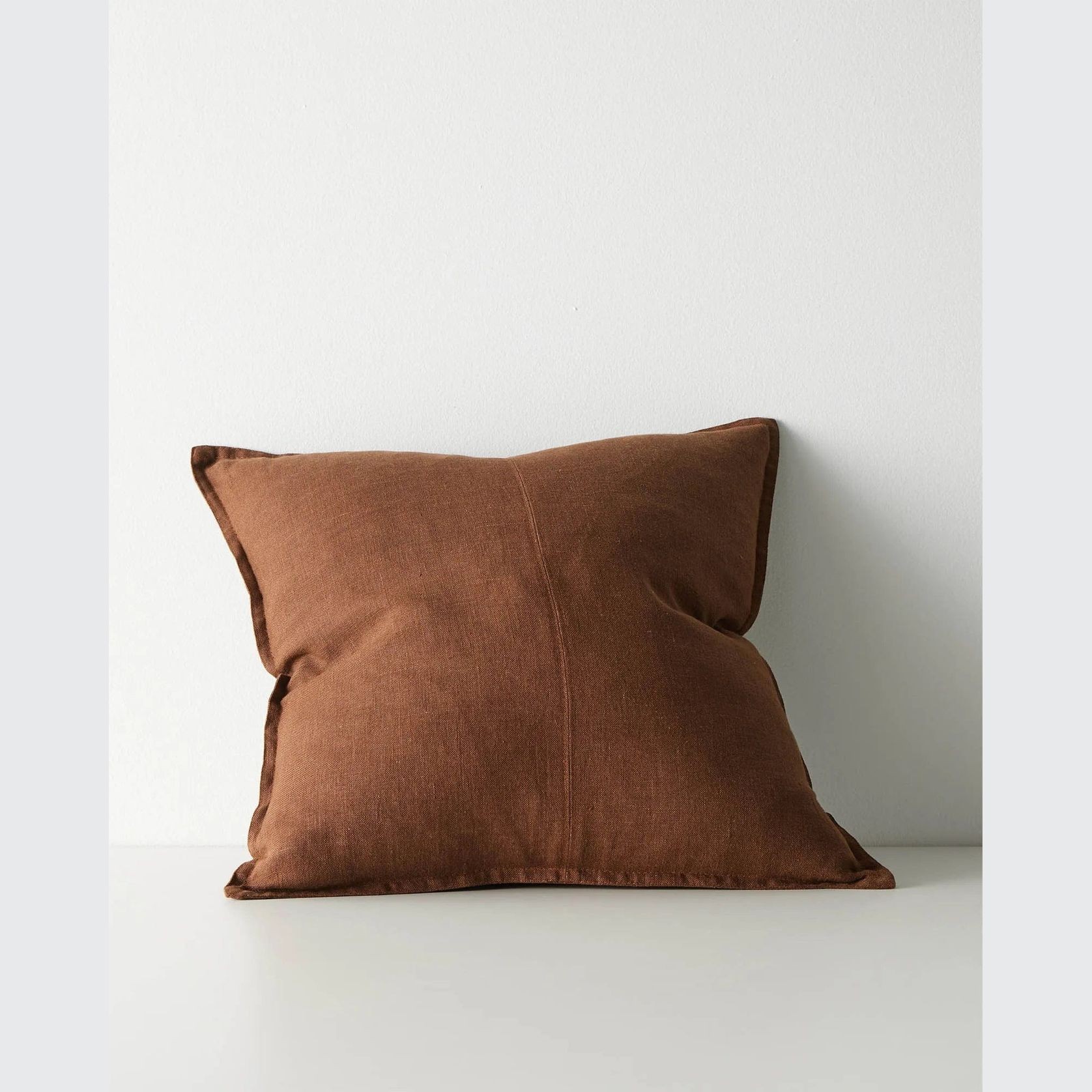 Weave European Linen Como Cushion - Henna | Three Sizes gallery detail image