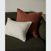 Weave European Linen Como Cushion - Henna | Three Sizes gallery detail image