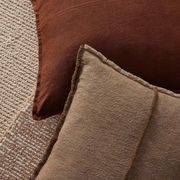 Weave European Linen Como Cushion - Henna | Three Sizes gallery detail image