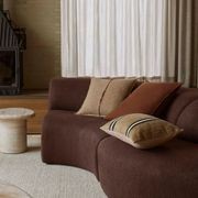 Weave European Linen Como Cushion - Henna | Three Sizes gallery detail image