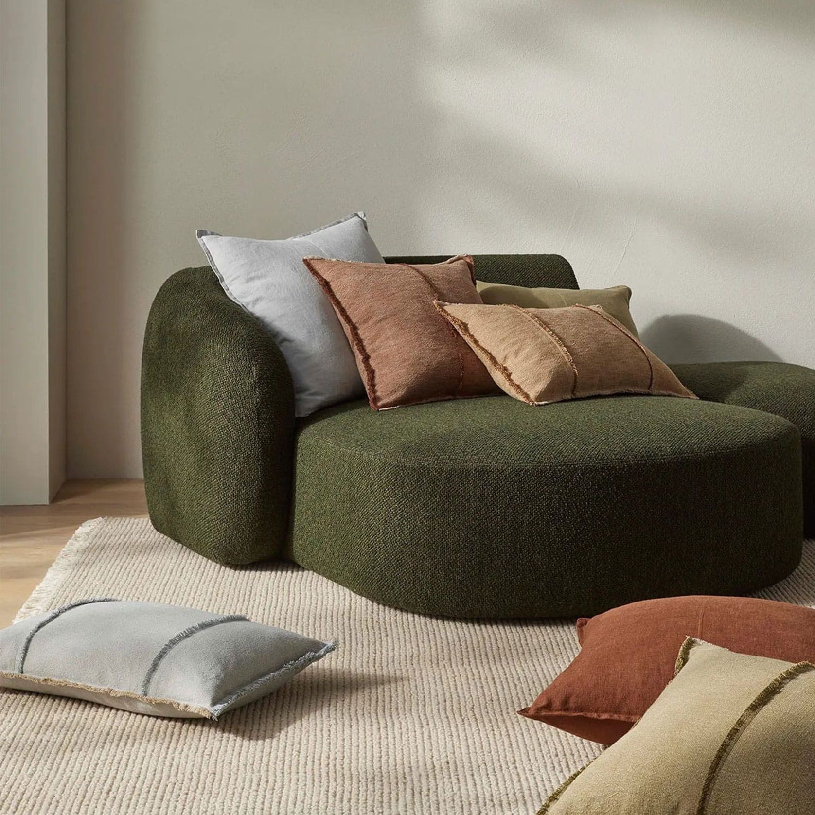 Weave European LinenComo Cushion - Horizon | Three Sizes gallery detail image