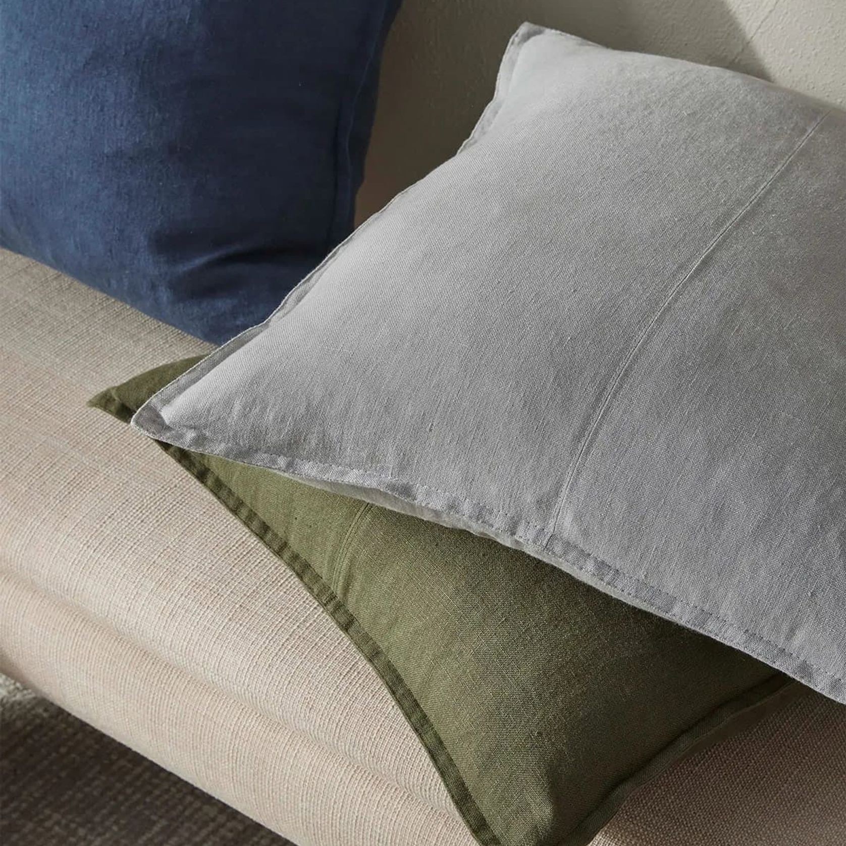 Weave European Linen Como Cushion - Jungle | Three Sizes gallery detail image