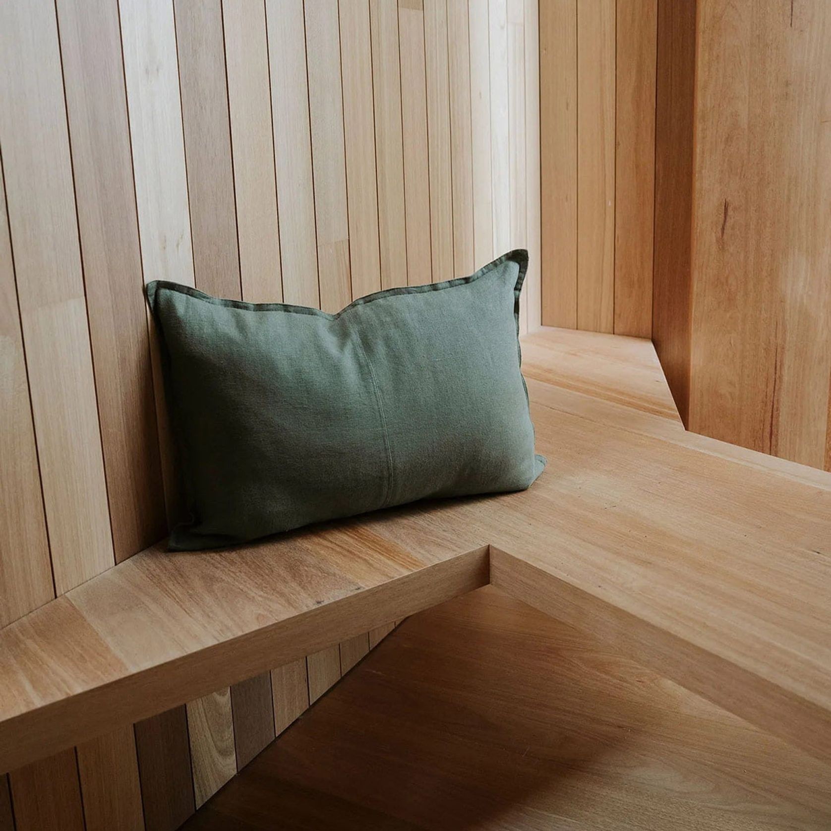 Weave European Linen Como Cushion - Jungle | Three Sizes gallery detail image