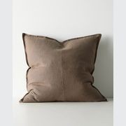 Weave European Linen Como Cushion - Mocha | Three Sizes gallery detail image