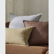 Weave European Linen Como Cushion - Mocha | Three Sizes gallery detail image