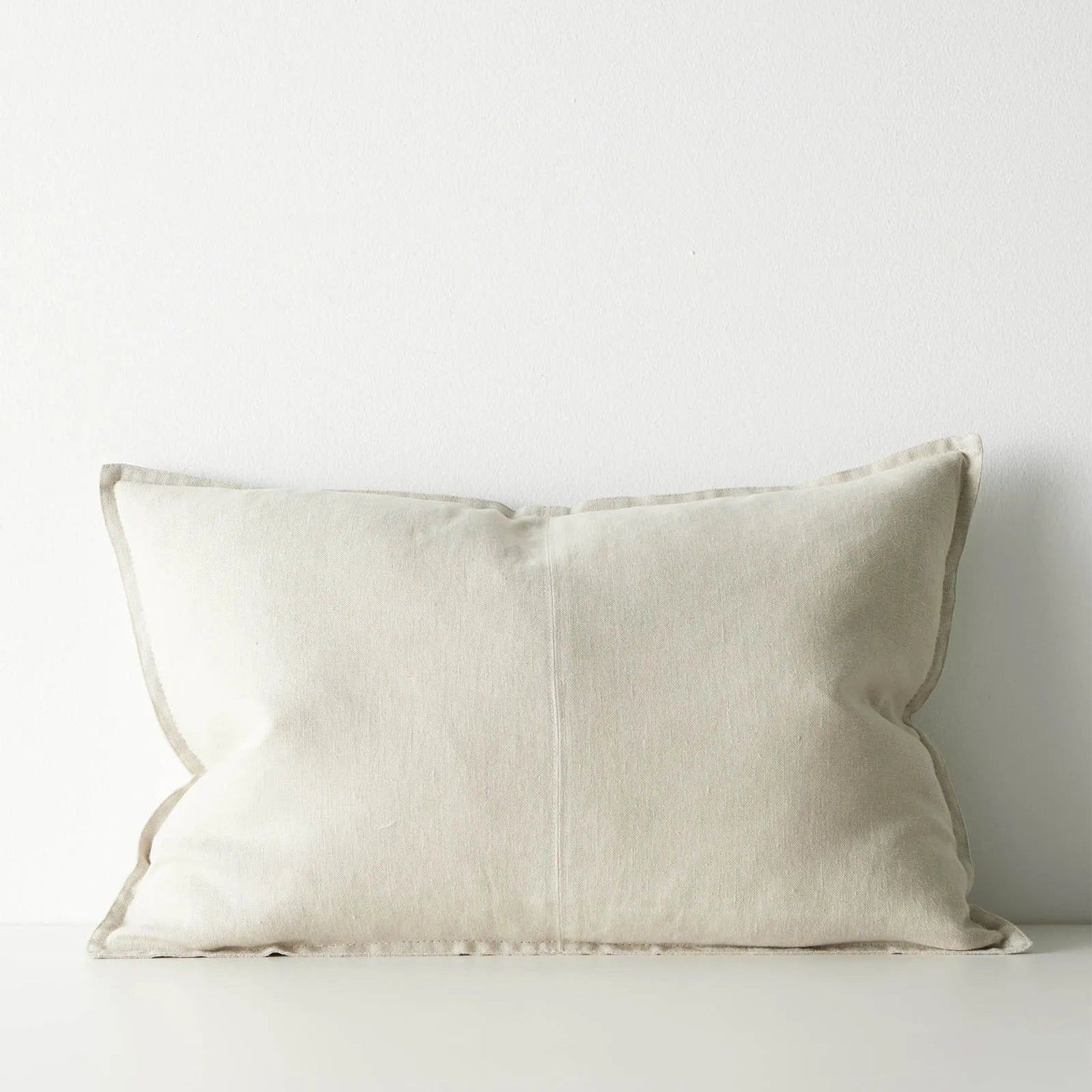 Weave European Linen Como Cushion - Oatmeal | Three Sizes gallery detail image