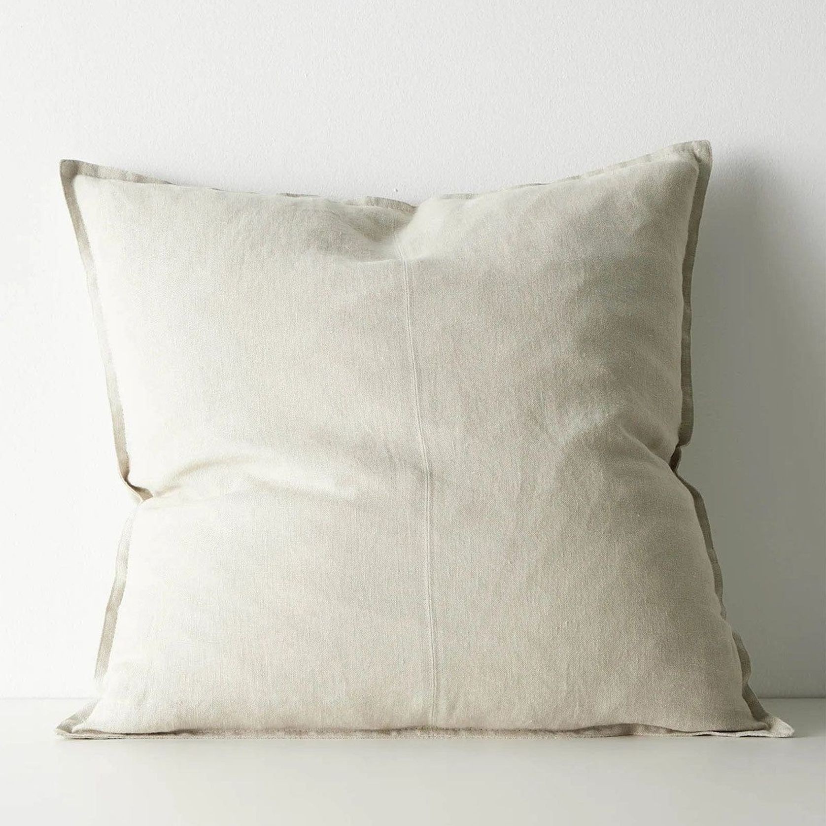 Weave European Linen Como Cushion - Oatmeal | Three Sizes gallery detail image