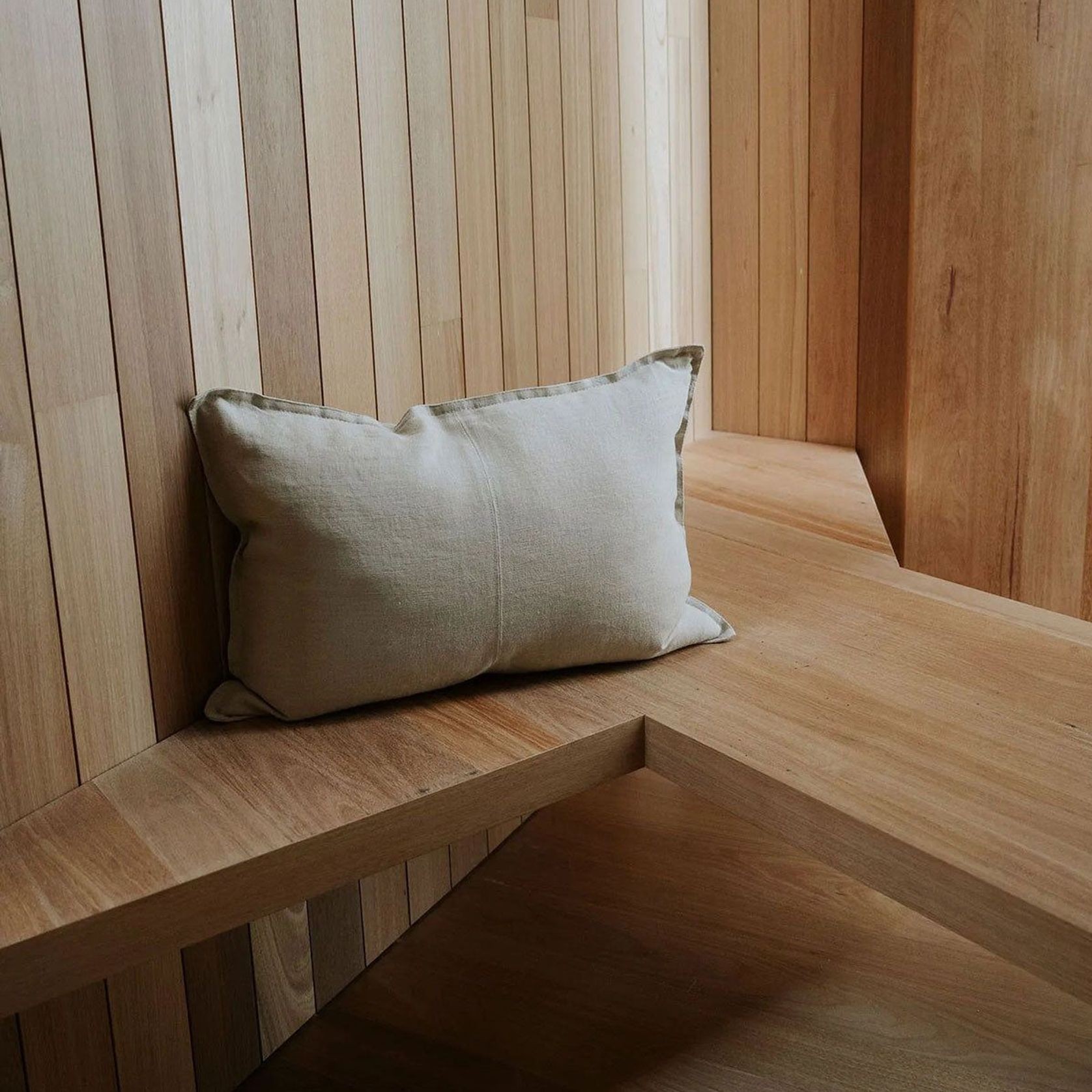 Weave European Linen Como Cushion - Oatmeal | Three Sizes gallery detail image