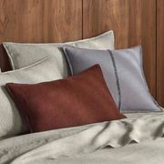 Weave European Linen Como Cushion - Rosewood | Three Sizes gallery detail image