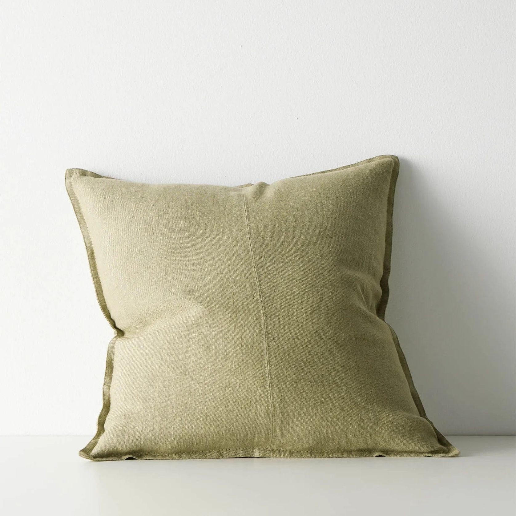 Weave European Linen Como Cushion - Willow | Three Sizes gallery detail image