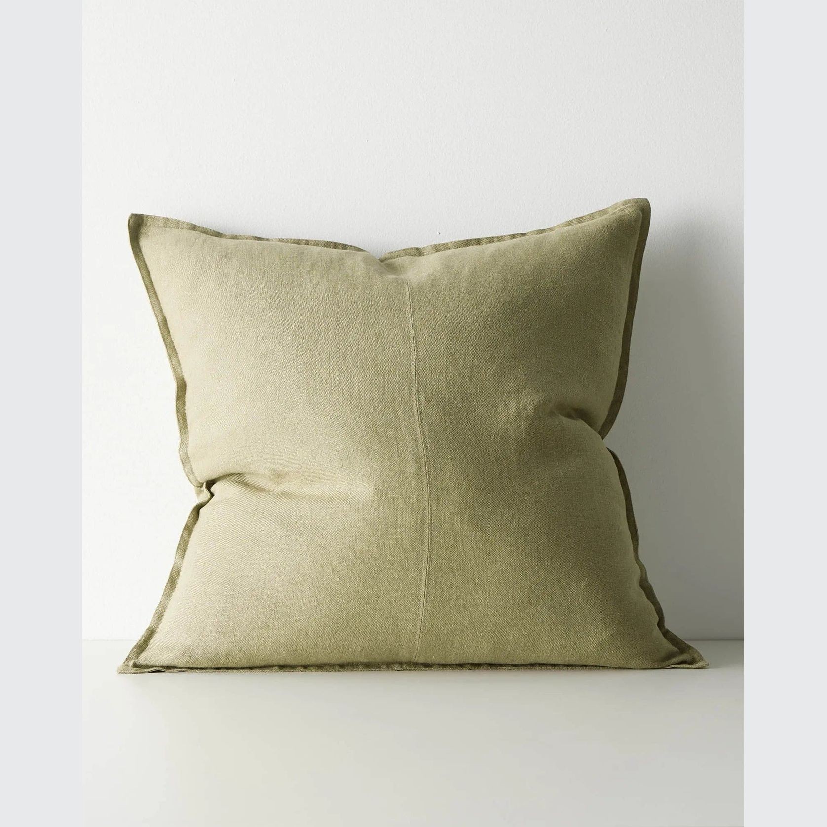 Weave European Linen Como Cushion - Willow | Three Sizes gallery detail image