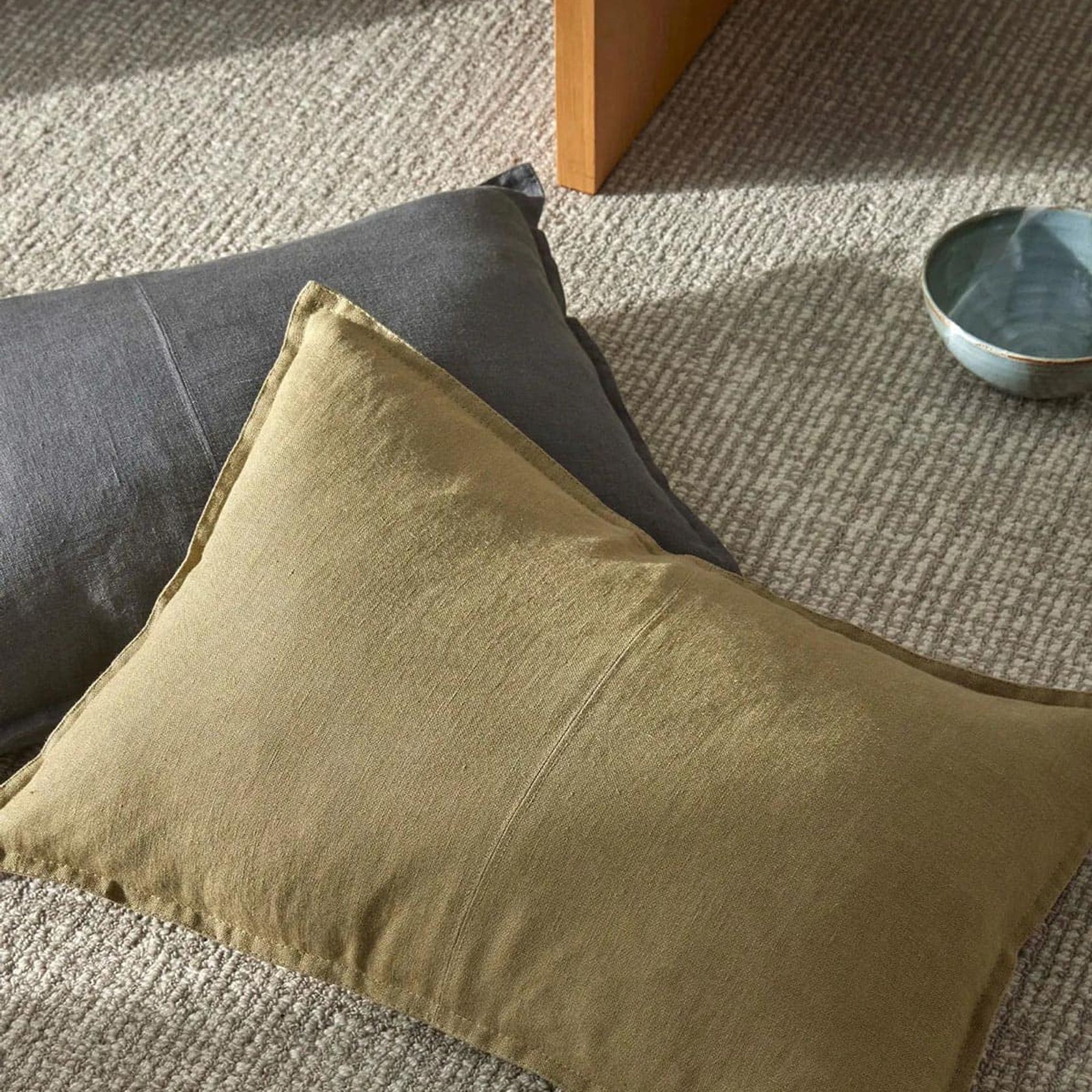 Weave European Linen Como Cushion - Willow | Three Sizes gallery detail image