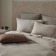 Ravello Linen Flat Sheet - Pebble | Weave Home gallery detail image