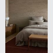 Ravello Linen Flat Sheet - Pebble | Weave Home gallery detail image