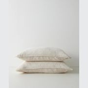 Ravello Linen Fitted Sheet - Savanna Pinstripe | Weave Home gallery detail image