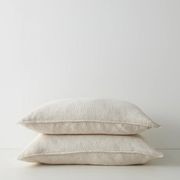 Ravello Linen Flat Sheet - Savanna Pinstripe | Weave Home gallery detail image