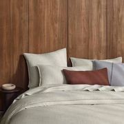 Ravello Linen Flat Sheet - Savanna Pinstripe | Weave Home gallery detail image