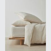 Ravello Linen Pillowcases - Savanna Pinstripe | Standard, King, or Euro gallery detail image