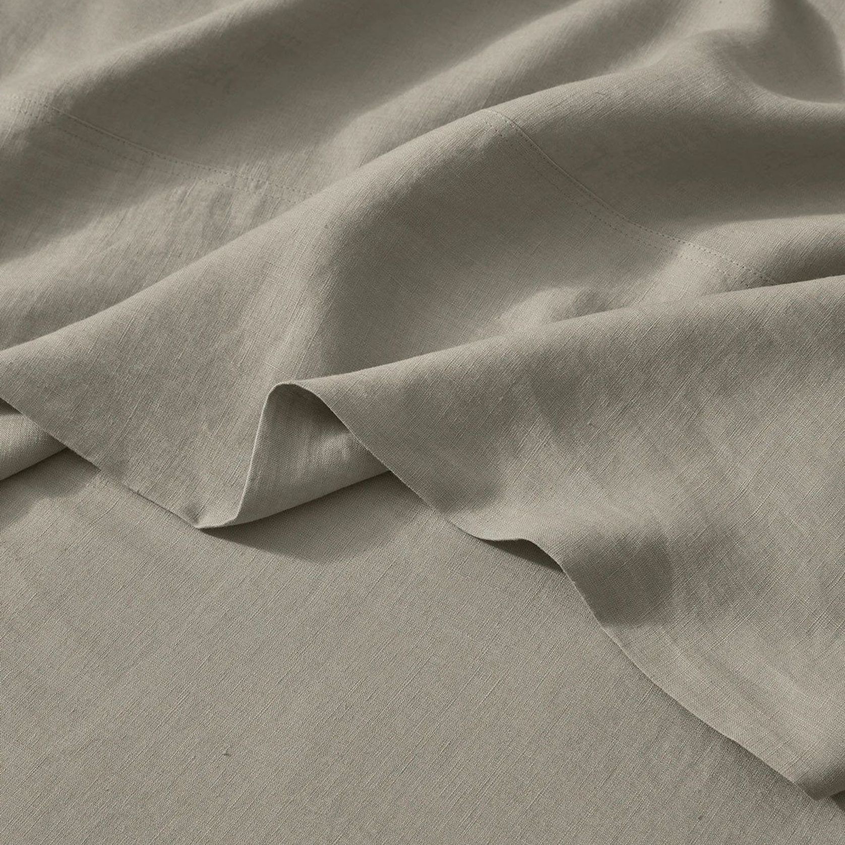 Ravello Linen Quilt Cover - Pebble | Weave Home gallery detail image
