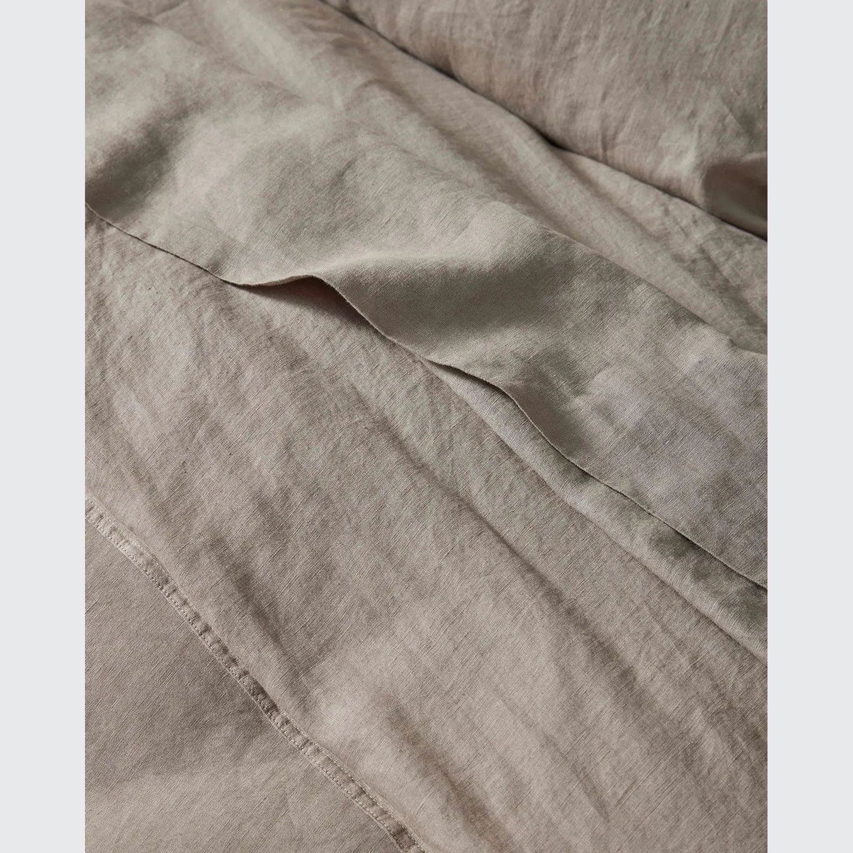 Ravello Linen Quilt Cover - Pebble | Weave Home gallery detail image