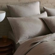 Ravello Linen Quilt Cover - Pebble | Weave Home gallery detail image