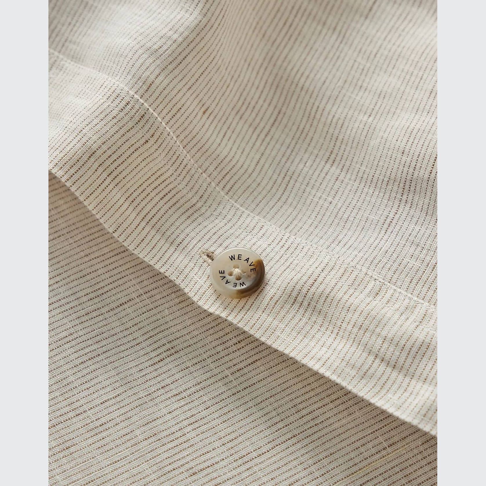 Ravello Linen Quilt Cover - Savanna Pinstripe| Weave Home gallery detail image