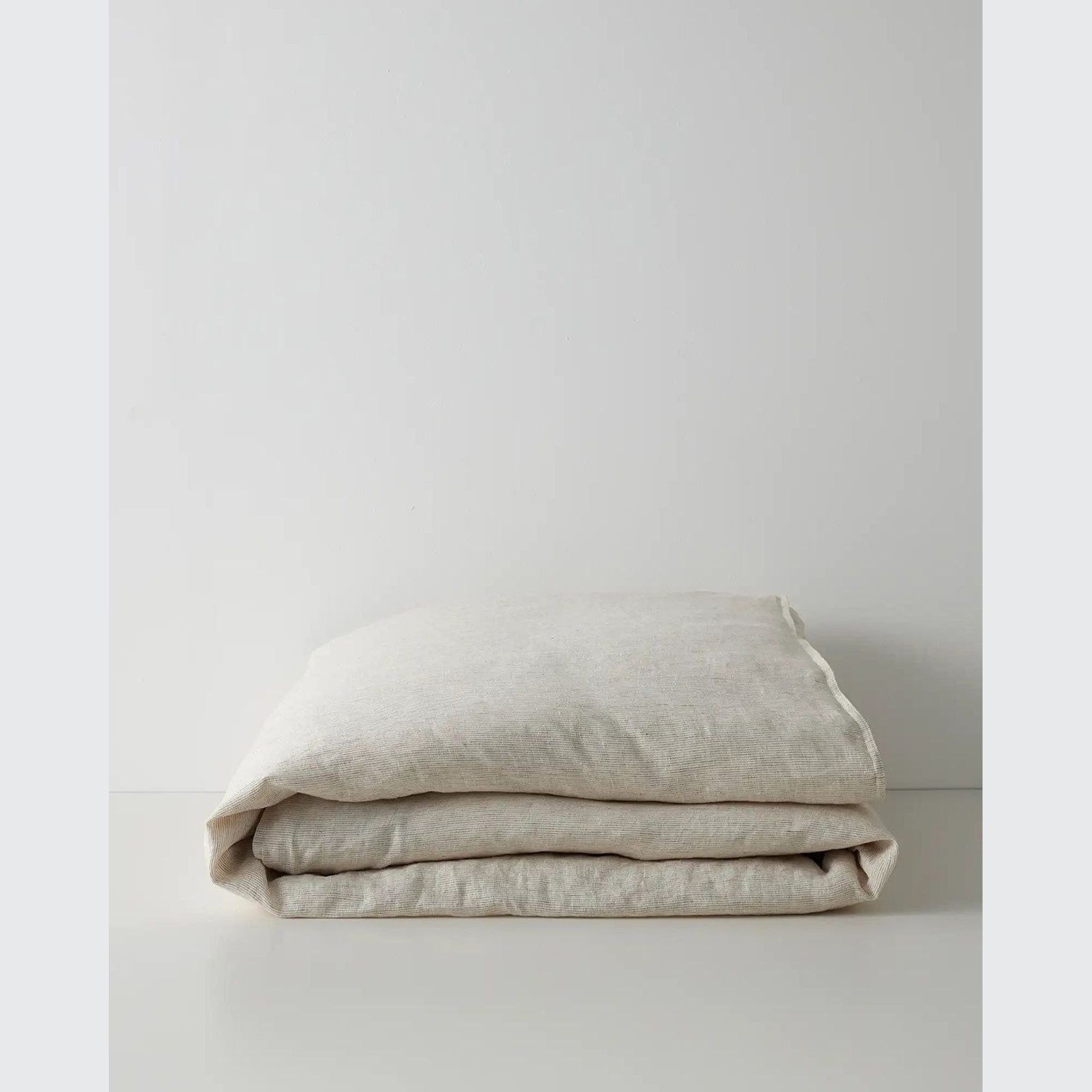 Ravello Linen Quilt Cover - Savanna Pinstripe| Weave Home gallery detail image