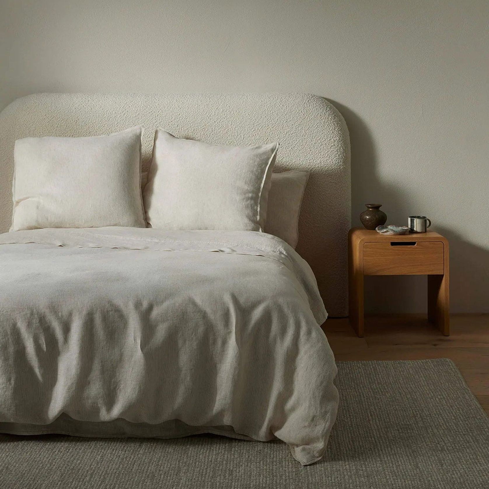 Ravello Linen Quilt Cover - Savanna Pinstripe| Weave Home gallery detail image