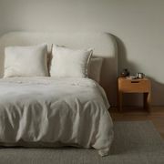 Ravello Linen Quilt Cover - Savanna Pinstripe| Weave Home gallery detail image