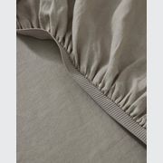 Ravello Linen Fitted Sheet - Pebble | Weave Home gallery detail image