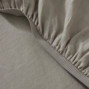 Ravello Linen Fitted Sheet - Pebble | Weave Home gallery detail image