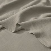 Ravello Linen Fitted Sheet - Pebble | Weave Home gallery detail image