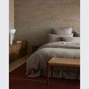 Ravello Linen Fitted Sheet - Pebble | Weave Home gallery detail image