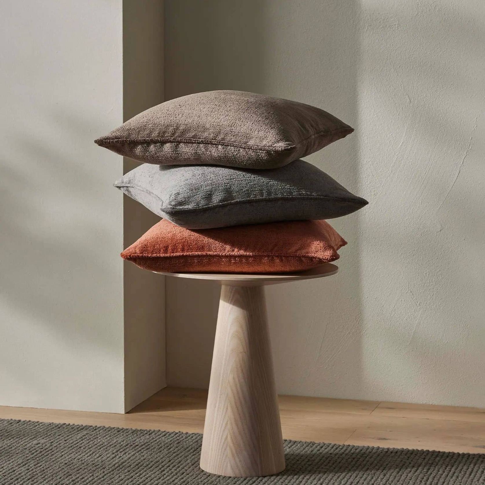 Weave Home Tempo Cushion - Cocoa | 50 x 50cm gallery detail image